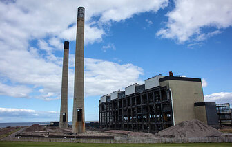 Chimney demolition